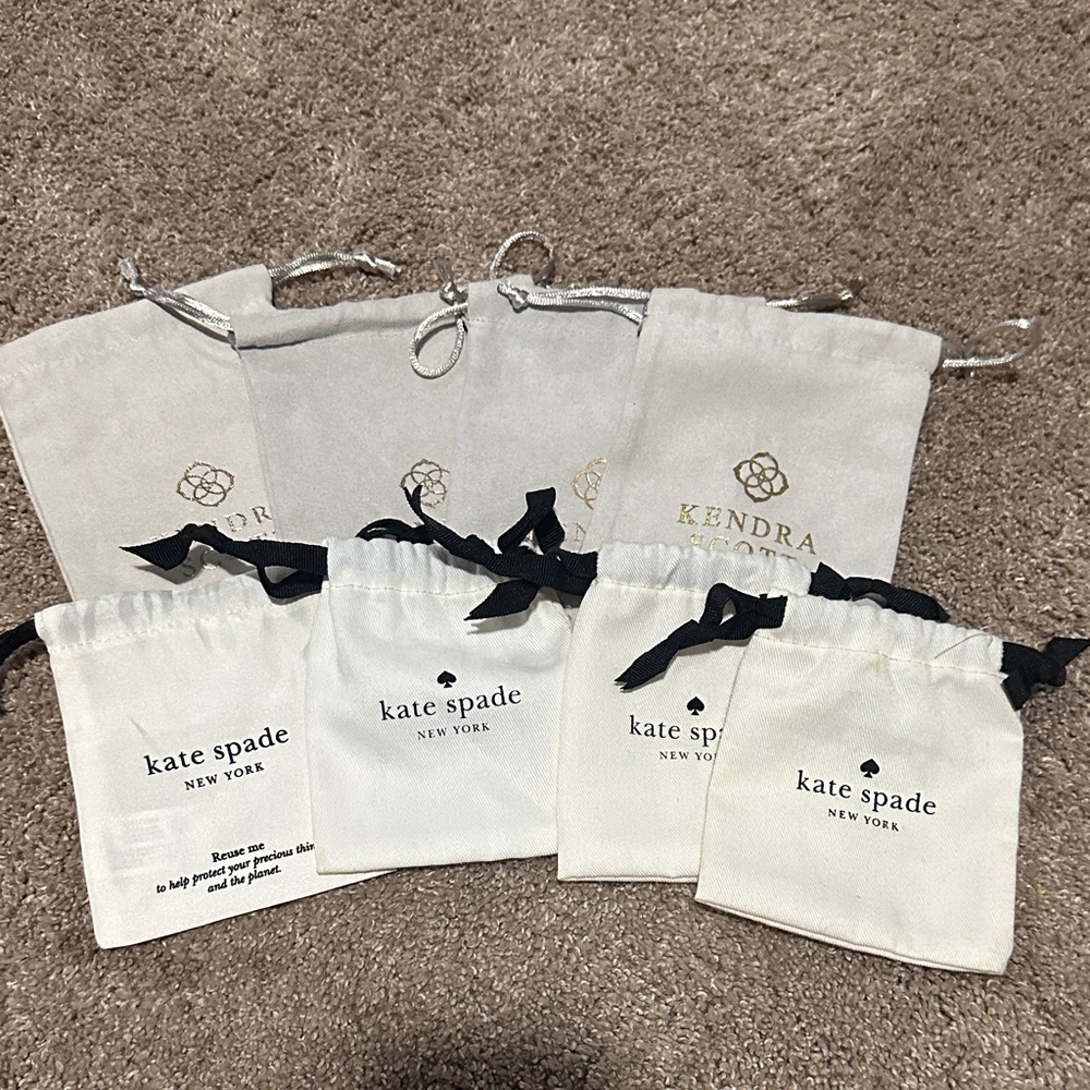 Kate Spade and Kendra Scott Dust Bags